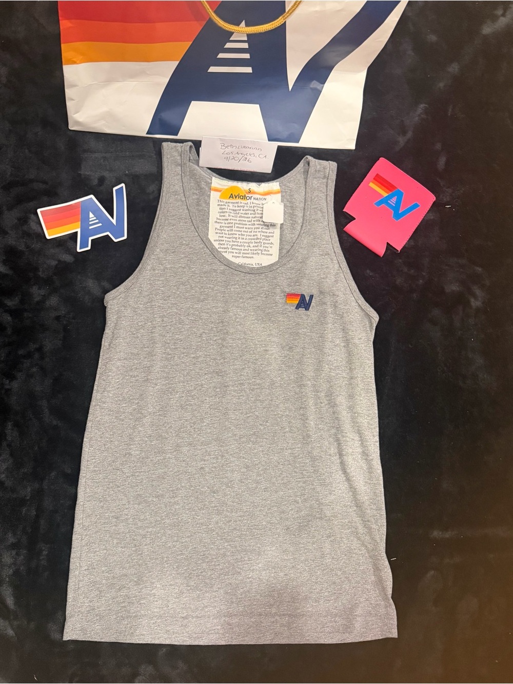 - NWT Aviator Nation Tank in Small and Tote Bag